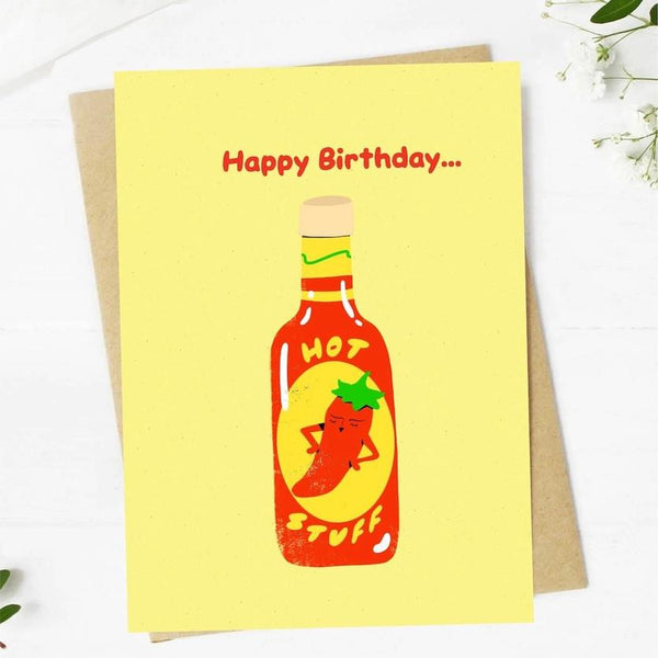 Big Moods Greeting Card - Happy Birthday Hot Stuff