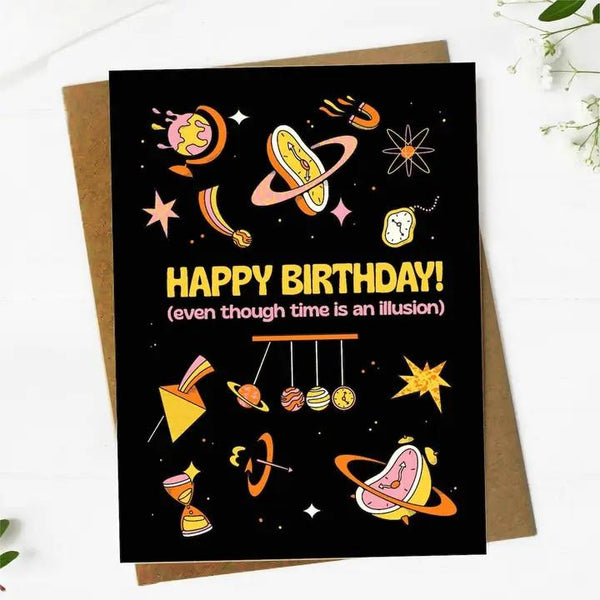 Big Moods Greeting Card - Birthday Illusion