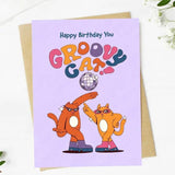 Big Moods Birthday Greeting Card - Groovy Dancing Cats