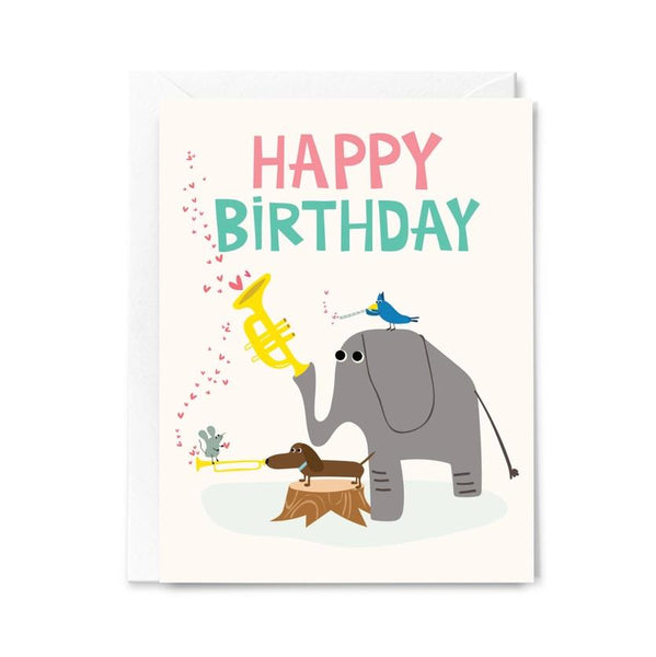 Happy Just Happy Birthday Greeting Card, Elephant