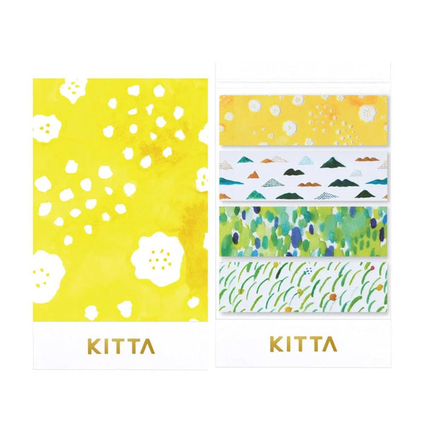 KITTA Compact Washi Tape Card - Clear, Mountain Belt