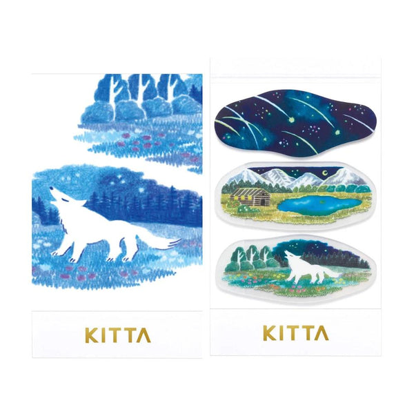 KITTA Compact Washi Tape Card - Clear, Night Sky