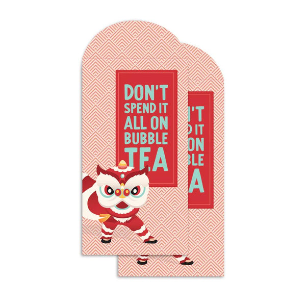 I'll Know It When I See It Lunar New Year Envelopes 2pk - Don't Spend It All On Bubble Tea