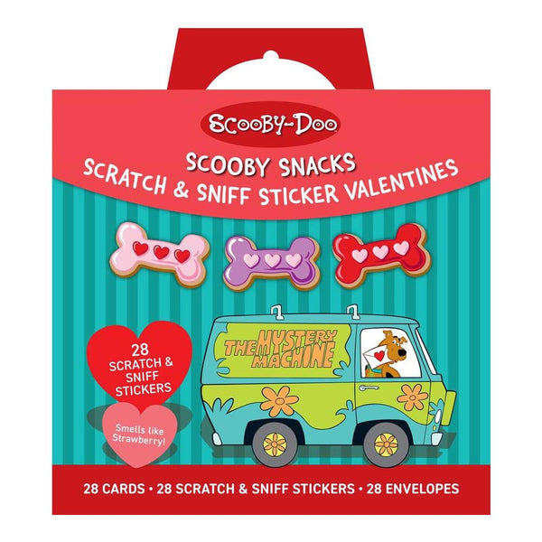 Scooby-Doo: Scooby Snacks Scratch & Sniff Sticker Valentines 28pk
