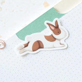 Hop & Flop Vinyl Sticker - Bunny Sploot