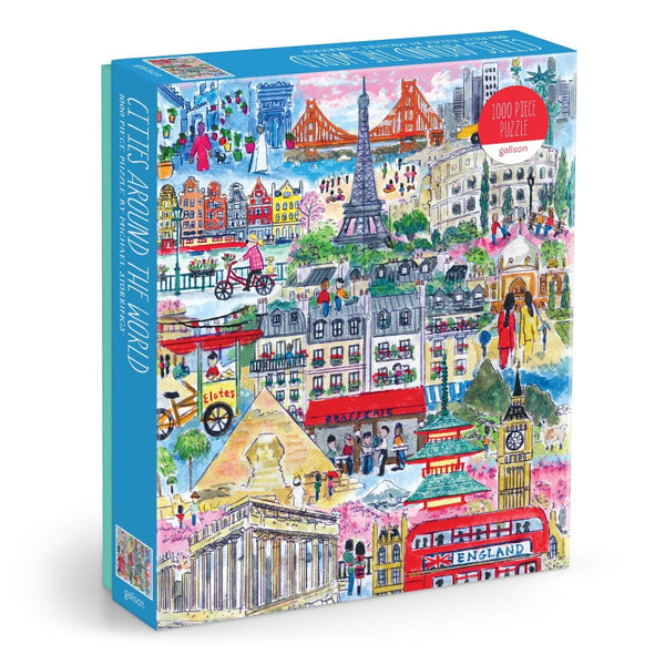 Galison 1000pc Puzzle - Michael Storrings Cities Around the World