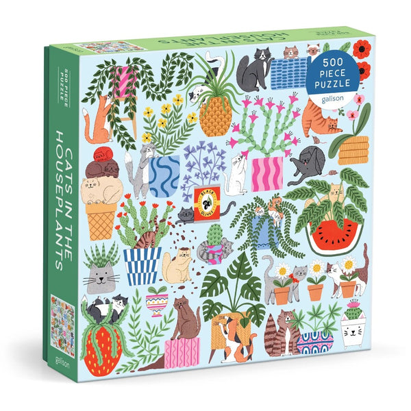 Galison 500pc Puzzle - Cats in the Houseplants