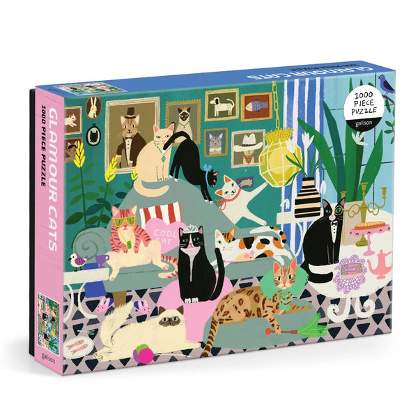 Galison 1000pc Puzzle - Glamour Cats