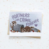 Hop & Flop Love Greeting Card - Partners in Crime