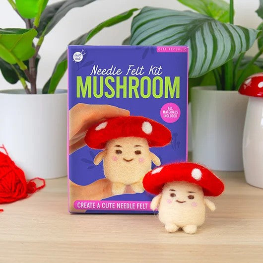Gift Republic Needle Felting Kit - Mushroom