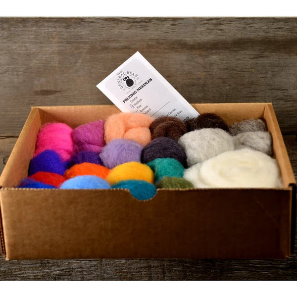 The General Bean Needle Felting Colour Pack Mix - Solids