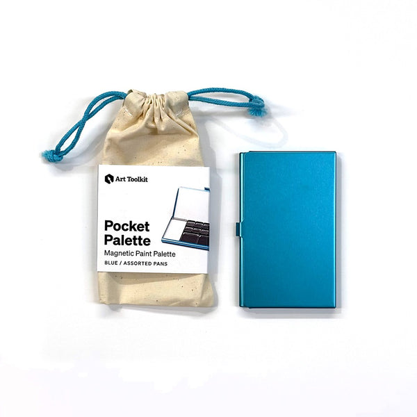 Art Toolkit Watercolour Palette - Pocket Assorted Pan, BLUE