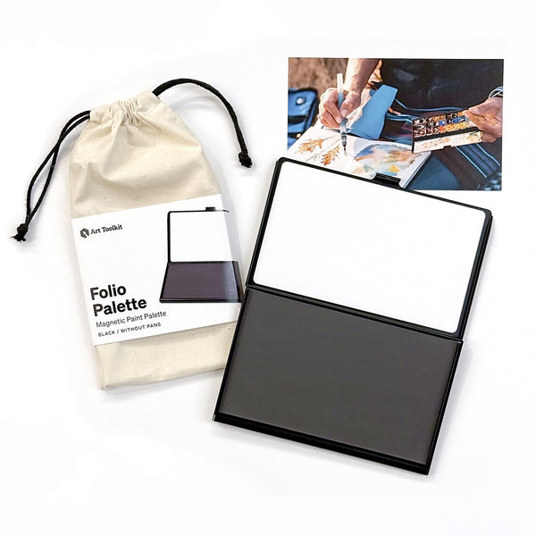 Art Toolkit Watercolour Palette - Folio Without Pans, Black