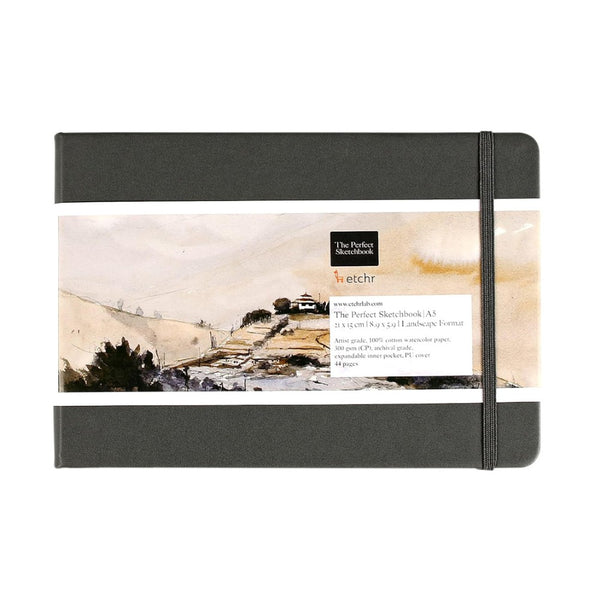 Etchr Perfect Sketchbook, A5 Landscape, Cold Pressed