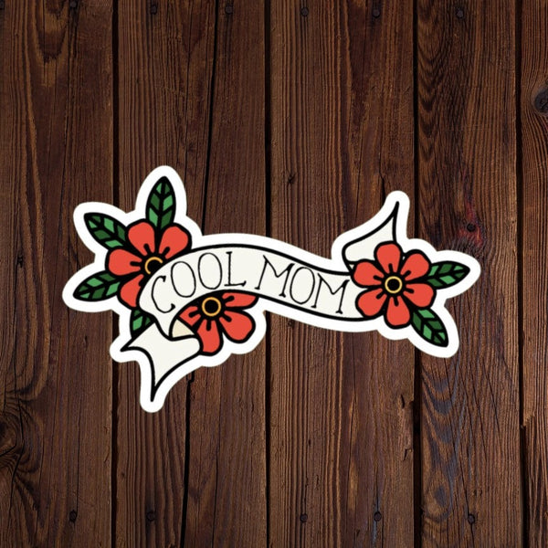 R J Designs Vinyl Sticker - Cool Mom