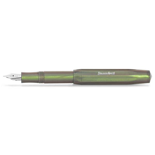 Kaweco Lunar Sport Fountain Pen, Shadow Green, Fine Nib
