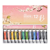 Holbein Artists’ Gouache 12 x 5ml Tube Set - Irodori Spring