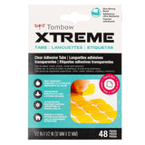 Tombow Xtreme clear adhesive tabs packaging on a white background