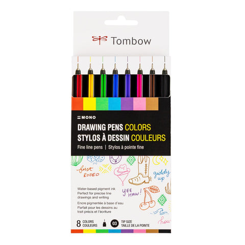 Tombow Mono Pen-Fineline 8PK