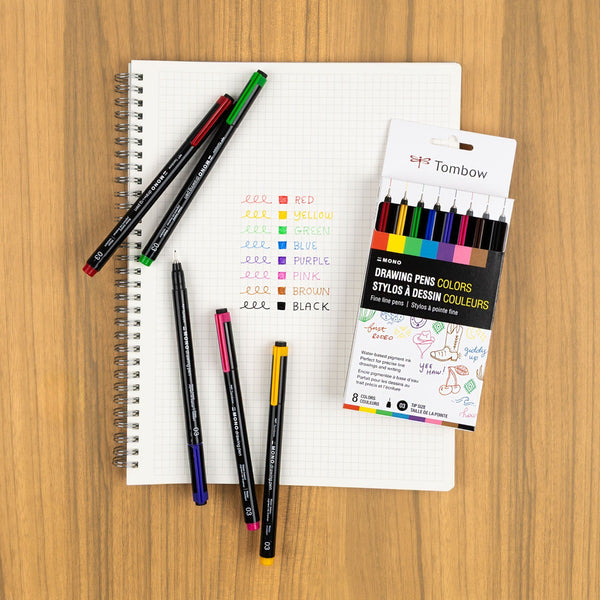 Tombow Mono Pen-Fineline 8PK