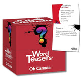 Word Teasers Oh Canada Trivia Game - 150 Fun Canadian Conversation Cards (Ages 10+)