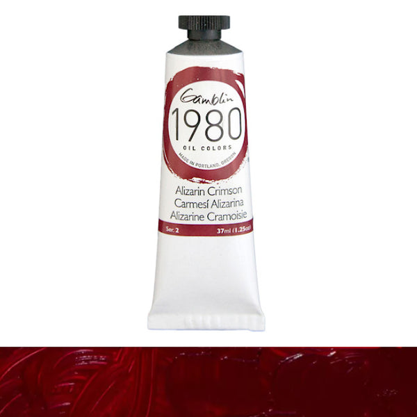 Gamblin 1980 Oil Colours 37ml Tubes S2 ALIZARIN CRIMSON