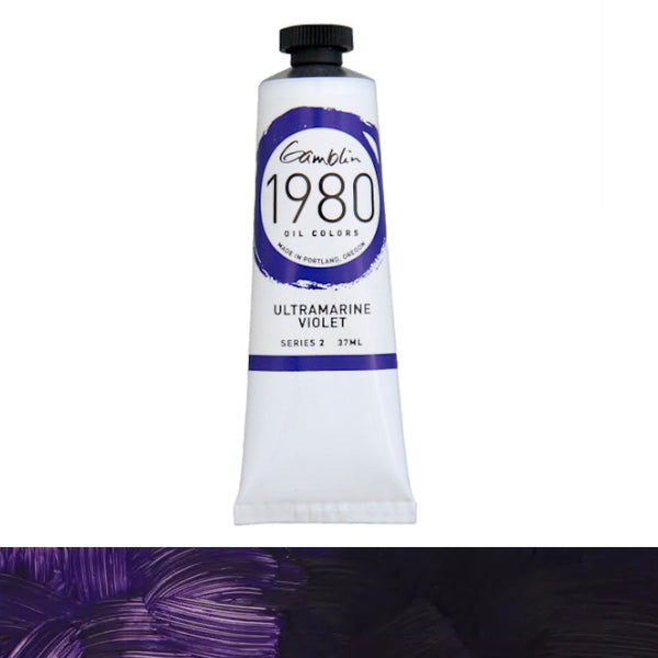 Gamblin 1980 Oil Colours 37ml Tubes S2 ULTRAMARIN VIOLET