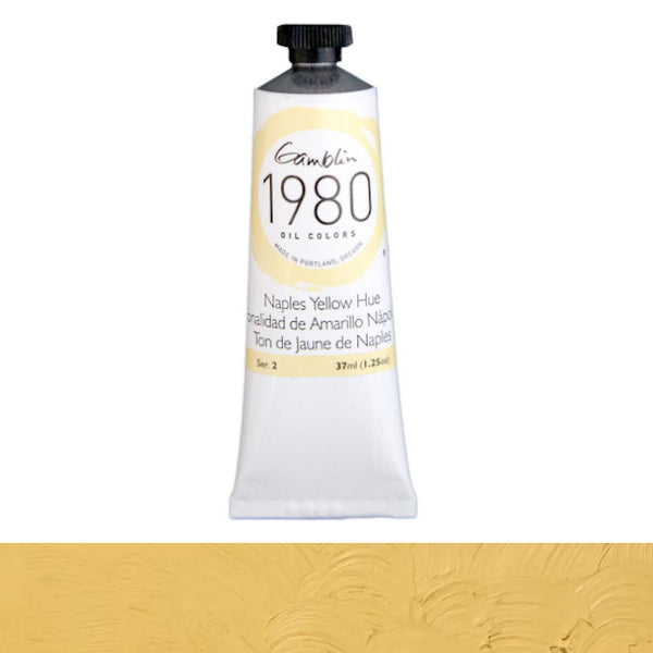 Gamblin 1980 Oil Colours 37ml Tubes S2 NAPLES YELLOW