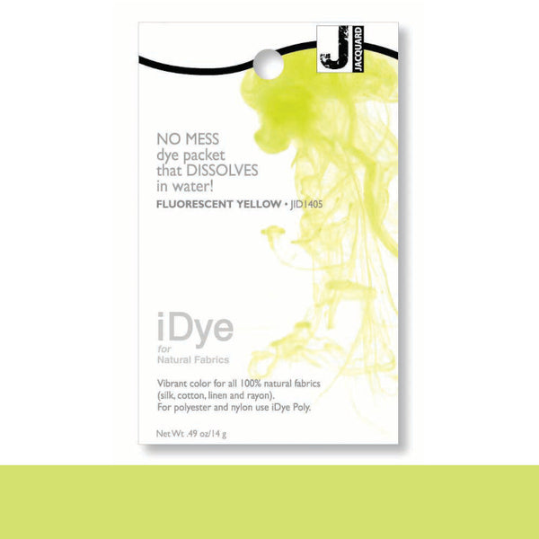 Jacquard 100% Natural Fabric iDye FLUORESCENT YELLOW