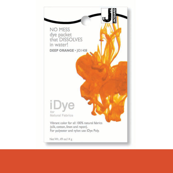 Jacquard 100% Natural Fabric iDye DEEP ORANGE