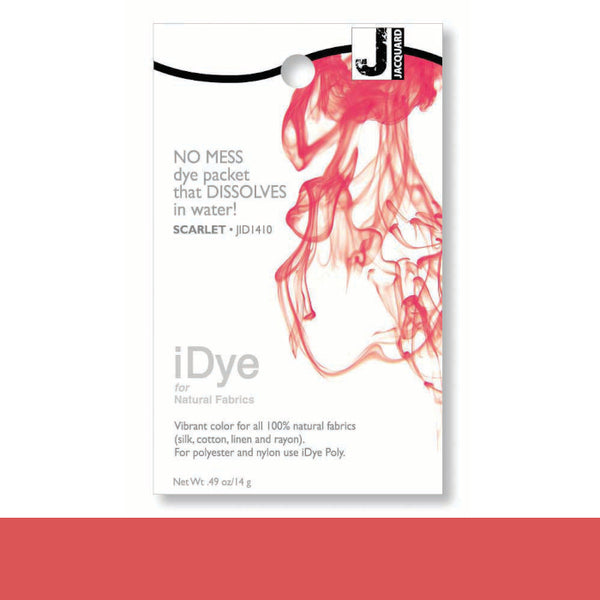 Jacquard 100% Natural Fabric iDye SCARLET