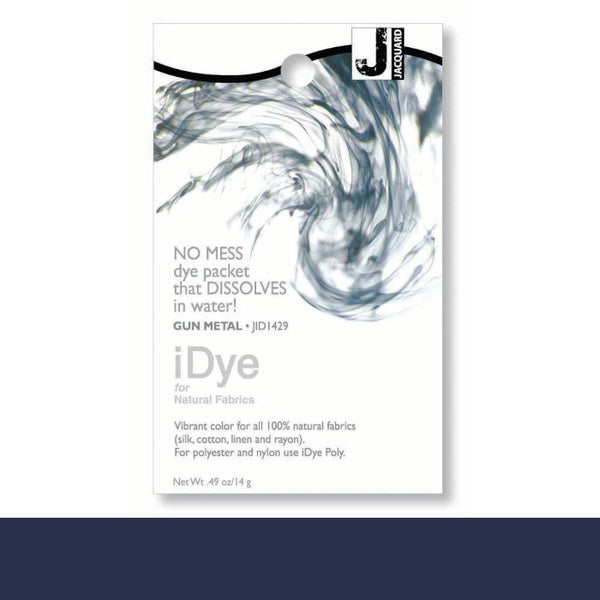 Jacquard 100% Natural Fabric iDye GUN METAL