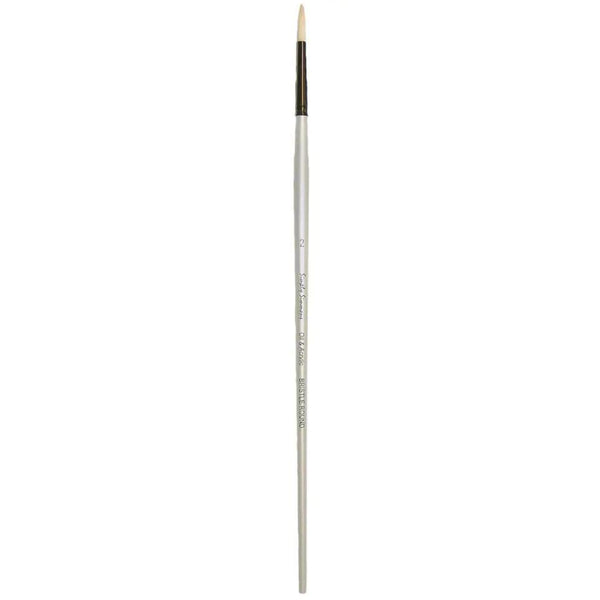 Simply Simmons Brushes - Long Handled Bristle Round