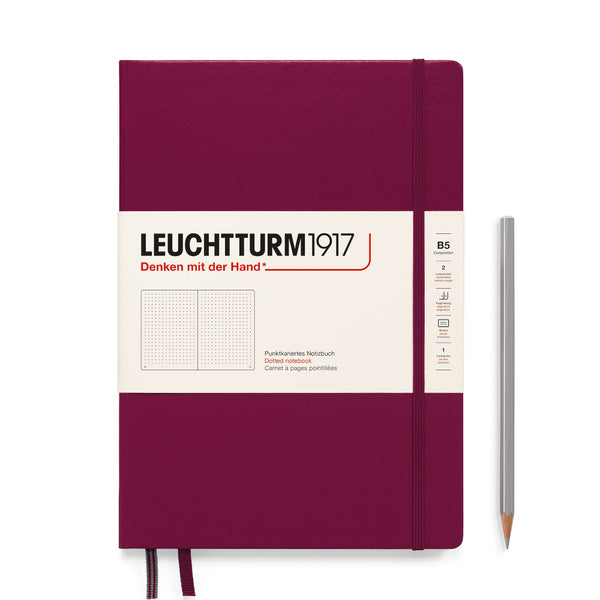 Leuchtturm1917 B5 Hardcover Composition Notebooks - Dotgrid