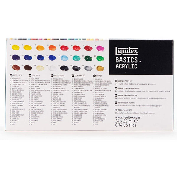 Liquitex Basics Acrylic Paint 24 Tube Best Sellers Set