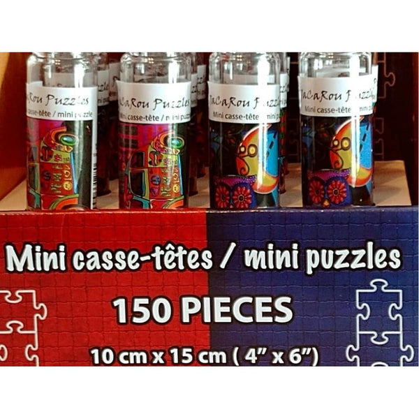 JaCaRou Puzzles 150pc Mini Puzzle in Tube - Blue Cat