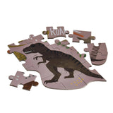 Floss & Rock Shaped Jigsaw Puzzle 80pc - Dinosaur