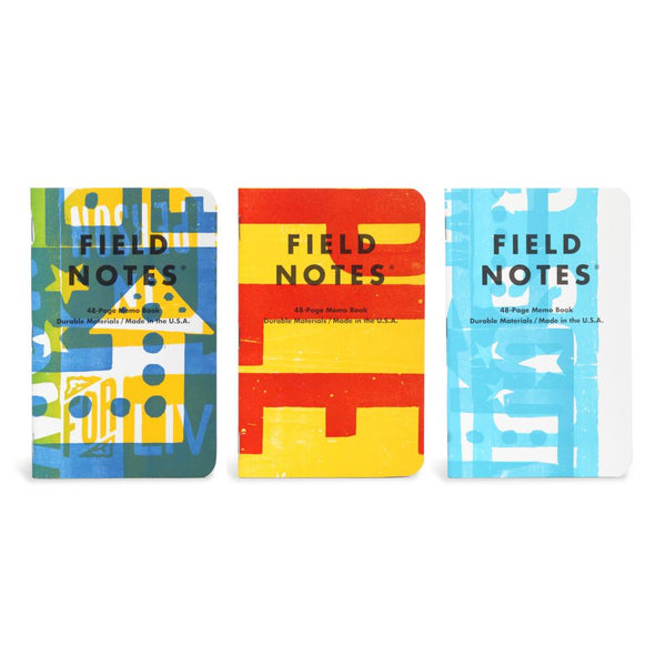 Field Notes Hatch Show Print Notebooks 3pk Ruled