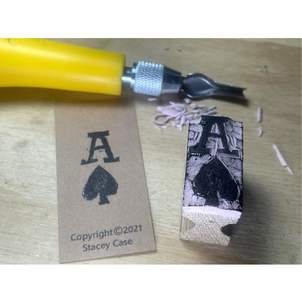 Cornwall Stamp Wood Handled Blank Rubber Stamp Set 4pk