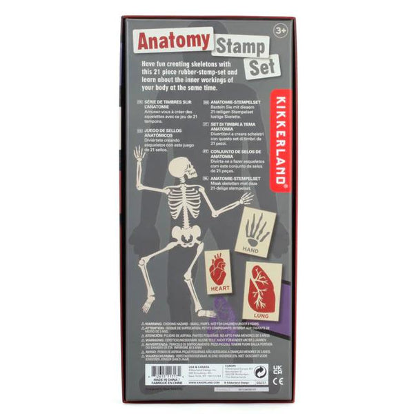 Kikkerland Stamp Set - Anatomy