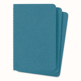 Moleskine Pocket Plain Cahier Journals 3pk - Brisk Blue