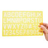 Westcott Letters and Numbers Stencil Set