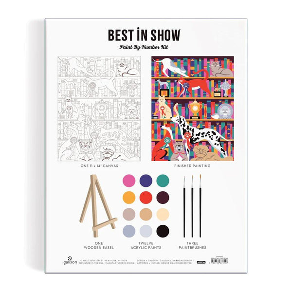 Galison Paint By Number Kit - Best In Show