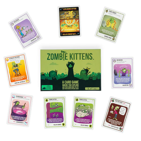 Exploding Kittens 9 Lives Exploding Kittens: Zombie Kittens Edition – Midoco Art & Office Supplies