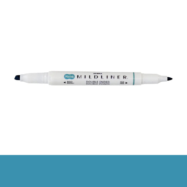 Zebra Mildliner Double-Ended Highlighters SMOKE BLUE
