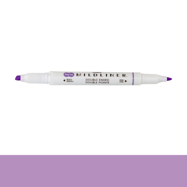 Zebra Mildliner Double-Ended Highlighters VIOLET