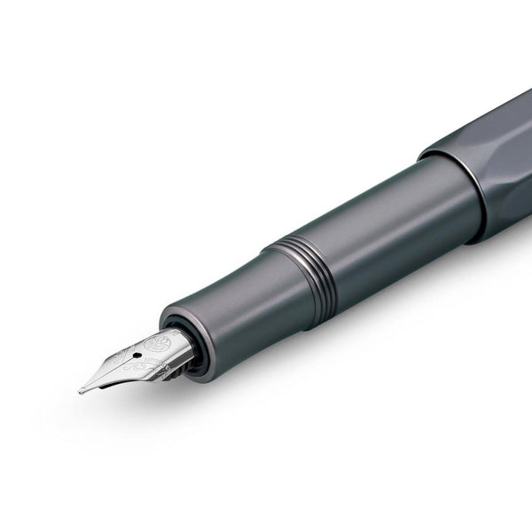 Kaweco AL Sport Fountain Pen, Grey Aluminium, Medium Nib