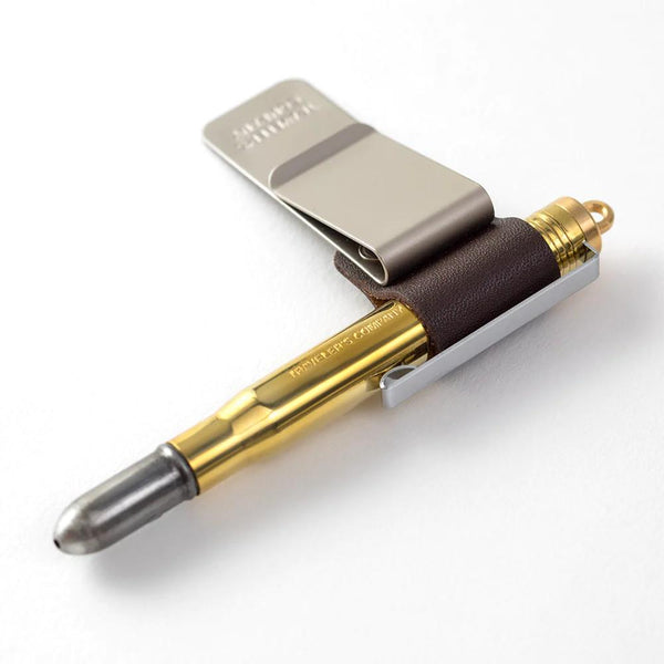 Traveler's Company Leather Pen Holder - Brown