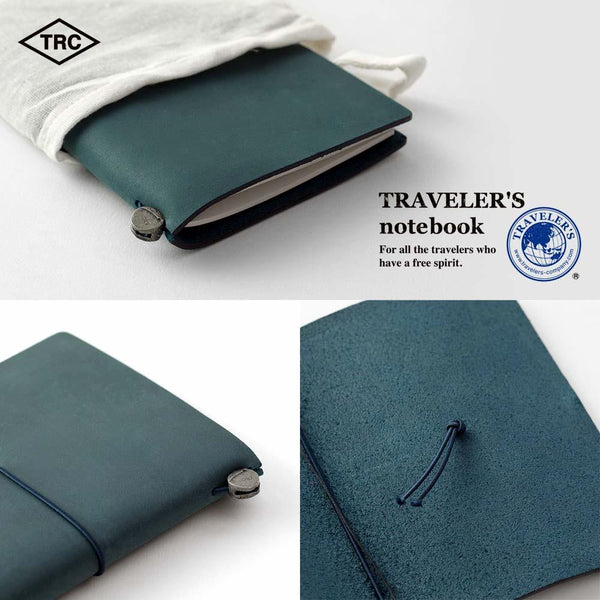 Traveler's Company Leather Passport Journal - Blue