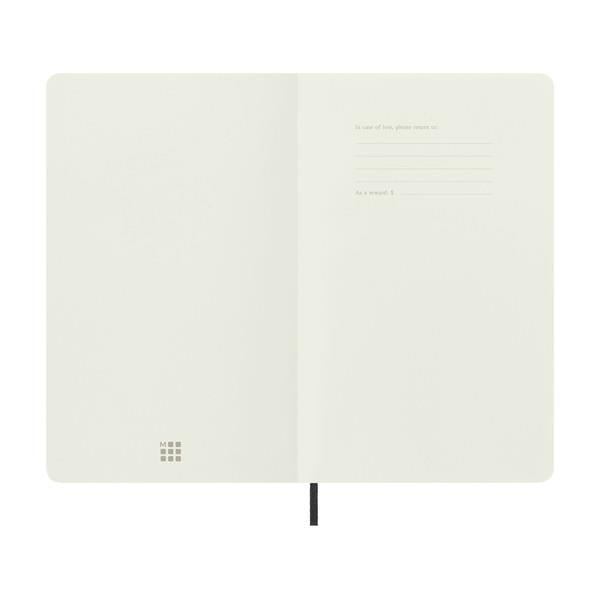 Moleskine Large Plain Softcover Notebook - Black